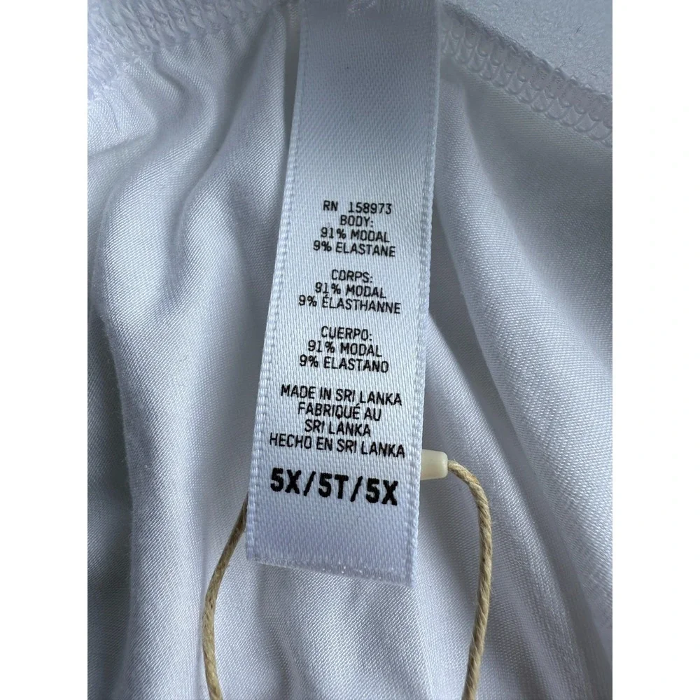 Skims Soft Boxer‎ Briefs Mens Size 5X Chalk White Luxury Loungewear Cozy NWT